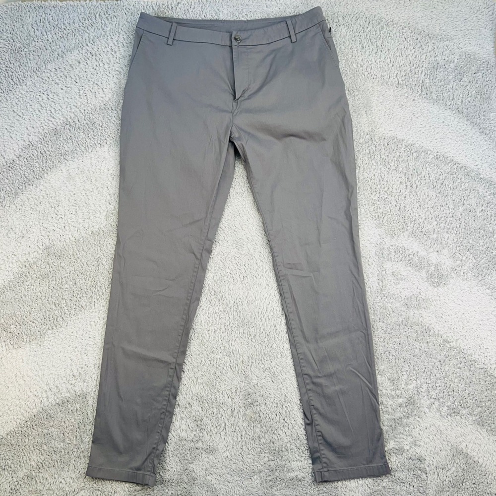 Birddogs Men's Gray Stretch Khaki Pants 36x34 Built-In Liner Boomstick 5-Pocket